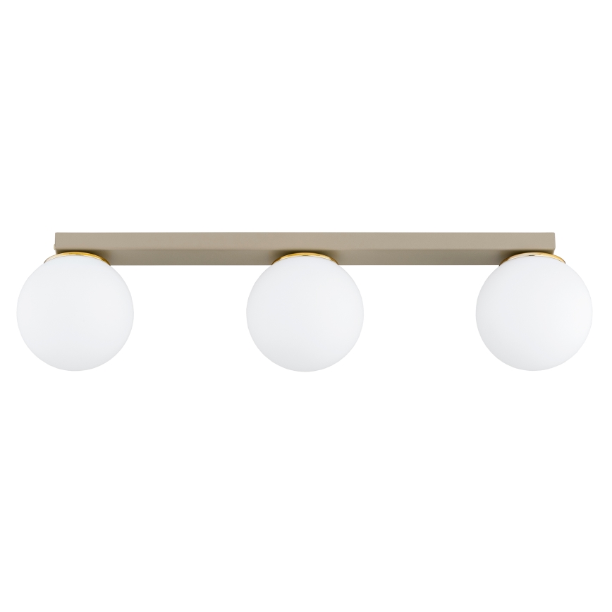 Brilagi - Candeeiro de focos MILO 3xE27/60W/230V bege/dourado