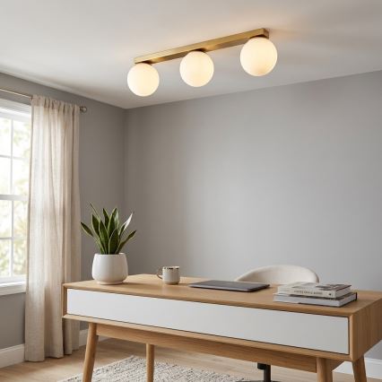 Brilagi - Candeeiro de focos MILO 3xE27/60W/230V dourado
