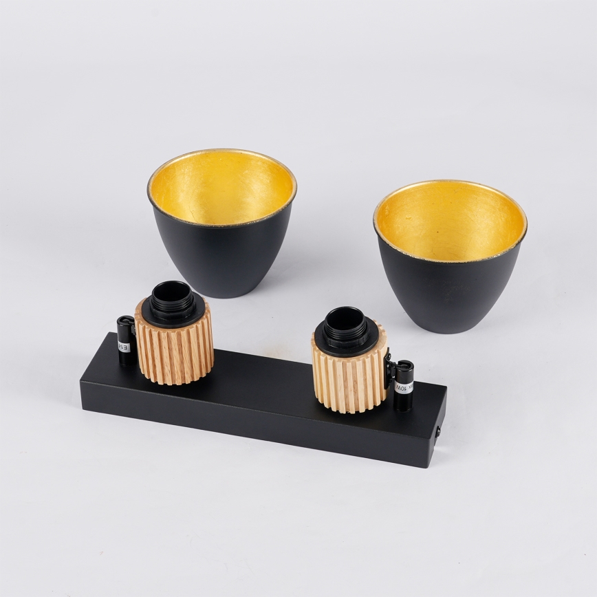 Brilagi - Candeeiro de focos ODENSE 2xE14/10W/230V madeira/preto