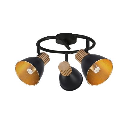 Brilagi - Candeeiro de focos ODENSE 3xE14/10W/230V madeira/preto