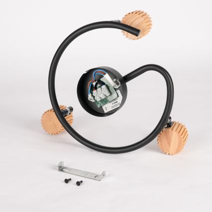 Brilagi - Candeeiro de focos ODENSE 3xE14/10W/230V madeira/preto