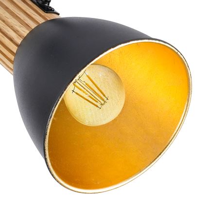 Brilagi - Candeeiro de focos ODENSE 3xE14/10W/230V madeira/preto