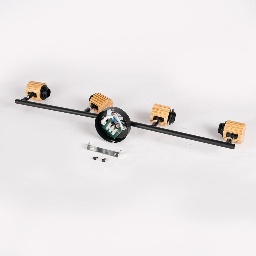 Brilagi - Candeeiro de focos ODENSE 4xE14/10W/230V madeira/preto