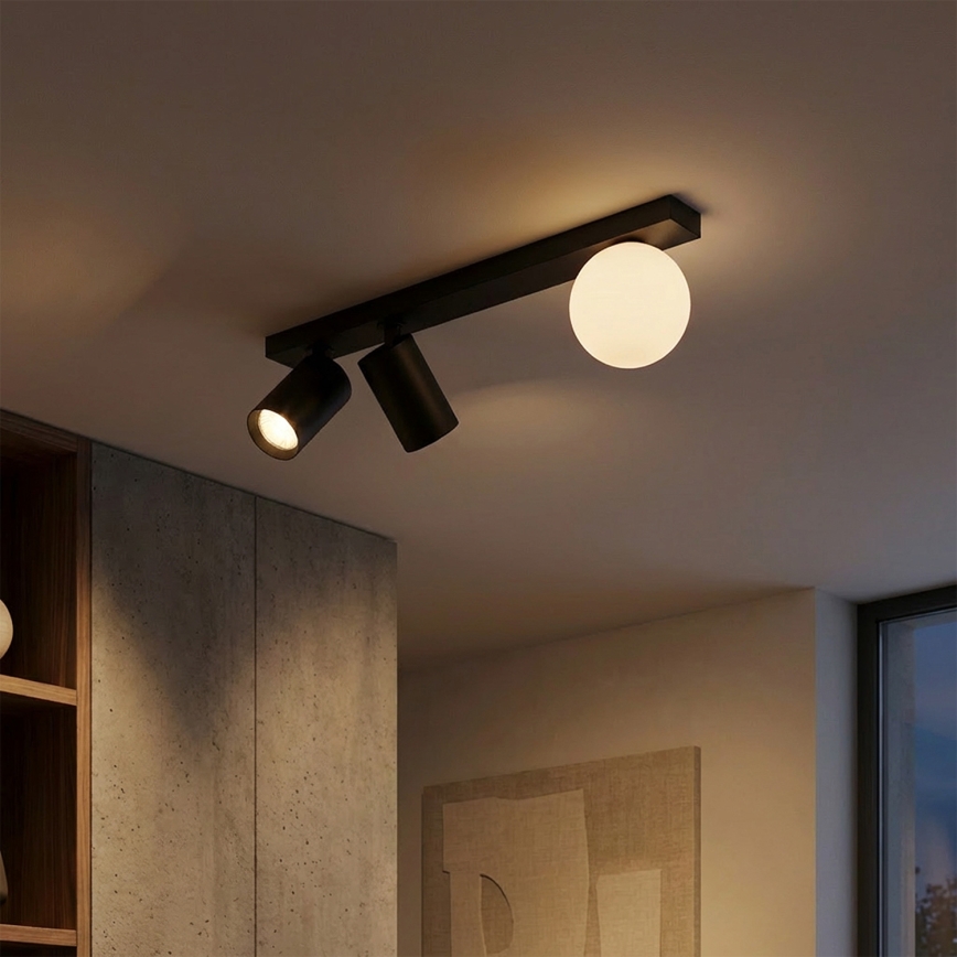 Brilagi - Candeeiro de focos SELE BALL 2xGU10/30W/230V + 1xG9/10W preto