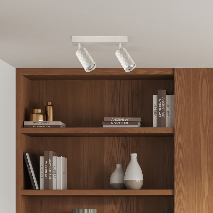 Brilagi - Candeeiro de focos SELE DIAMANT 2xGU10/30W/230V branco