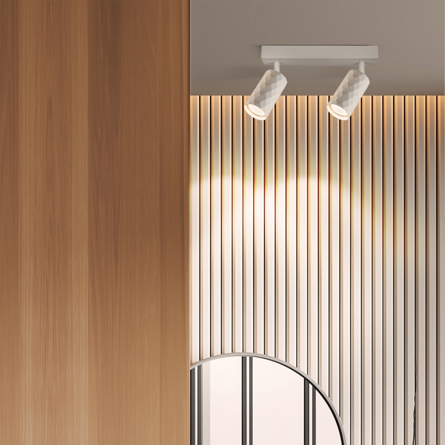 Brilagi - Candeeiro de focos SELE DIAMANT 2xGU10/30W/230V branco