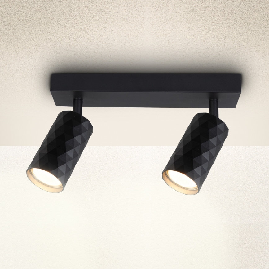 Brilagi - Candeeiro de focos SELE DIAMANT 2xGU10/30W/230V preto