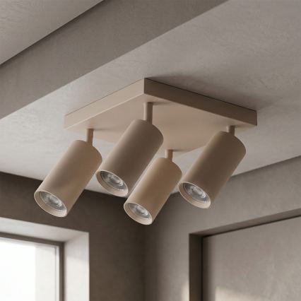 BRILAGI - Candeeiro de focos SELE SQUARE 4xGU10/30W/230V bege