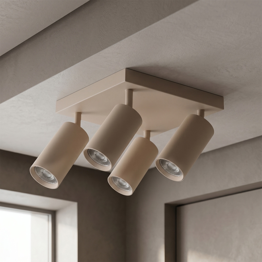 BRILAGI - Candeeiro de focos SELE SQUARE 4xGU10/30W/230V bege