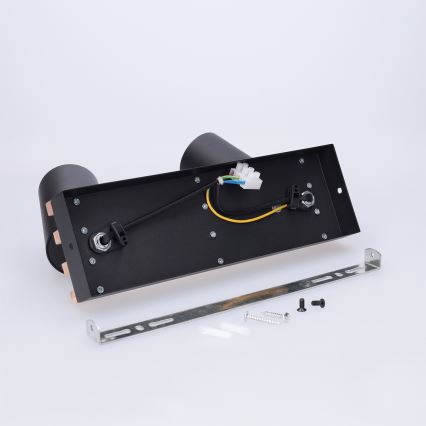 Brilagi - Candeeiro de focos SELE WOOD ACOUSTIC 2xGU10/30W/230V preto/madeira