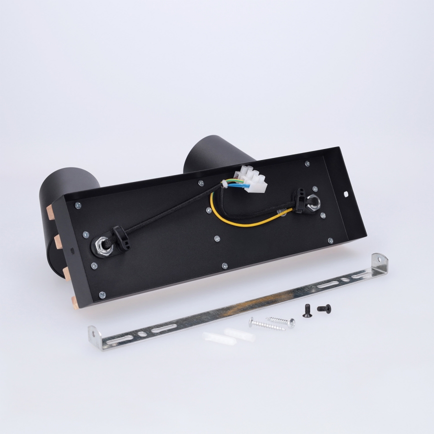 Brilagi - Candeeiro de focos SELE WOOD ACOUSTIC 2xGU10/30W/230V preto/madeira