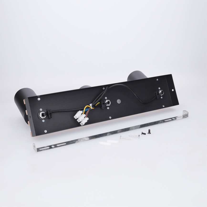 Brilagi - Candeeiro de focos SELE WOOD ACOUSTIC 3xGU10/30W/230V preto/madeira
