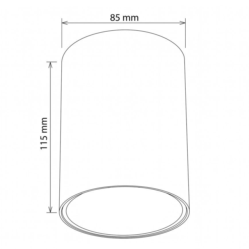 BRILAGI - Candeeiro de focos TRINE 1xGU10/30W/230V castanho