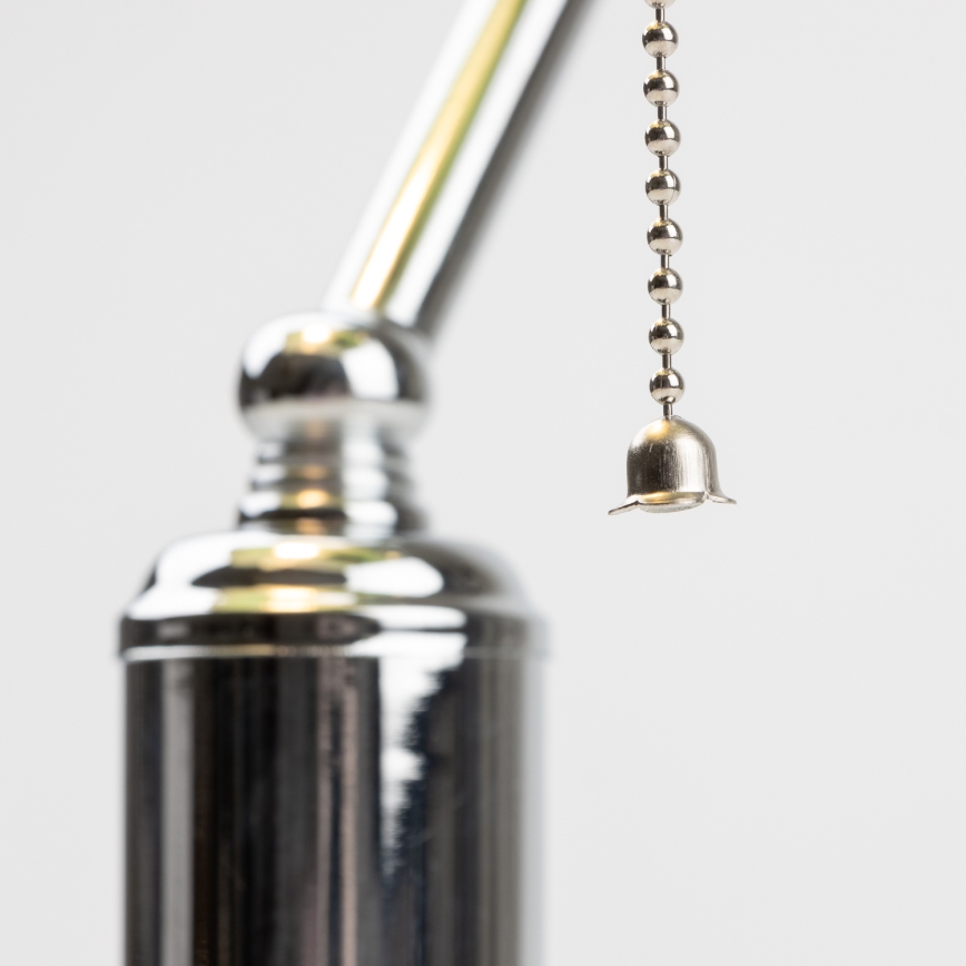 Brilagi - Candeeiro de mesa BANK OFFICE 1xE27/60W/230V cromado brilhante/verde