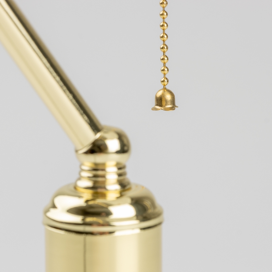 Brilagi - Candeeiro de mesa BANK OFFICE 1xE27/60W/230V dourado/branco