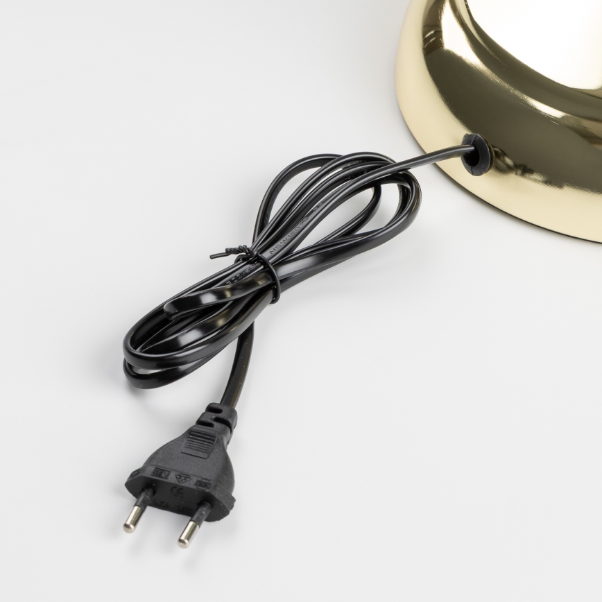 Brilagi - Candeeiro de mesa BANK OFFICE 1xE27/60W/230V dourado/branco