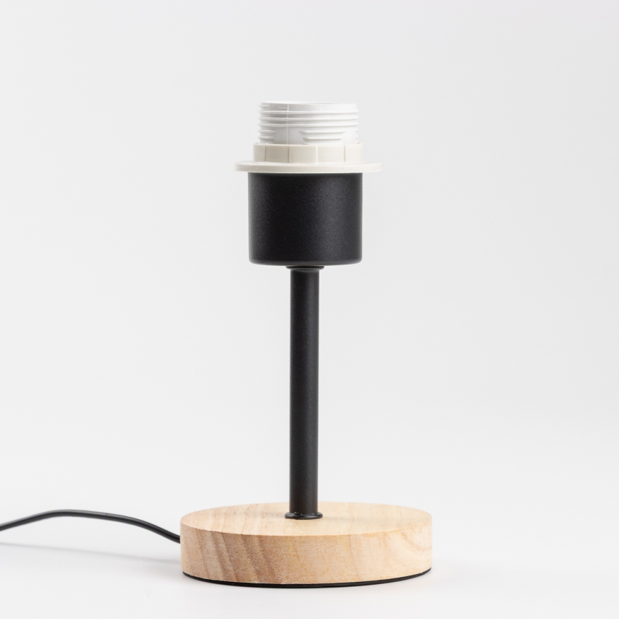 Brilagi - Candeeiro de mesa infantil BOBO WOOD 1xE27/25W/230V carvalho/preto/branco/estampa de animais