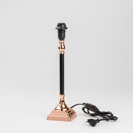 Brilagi - Candeeiro de mesa CERIA 1xE14/40W/230V preto/cobre/cinzento