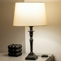 Brilagi - Candeeiro de mesa CERIA 1xE27/60W/230V diâmetro 30 cm preto/bege
