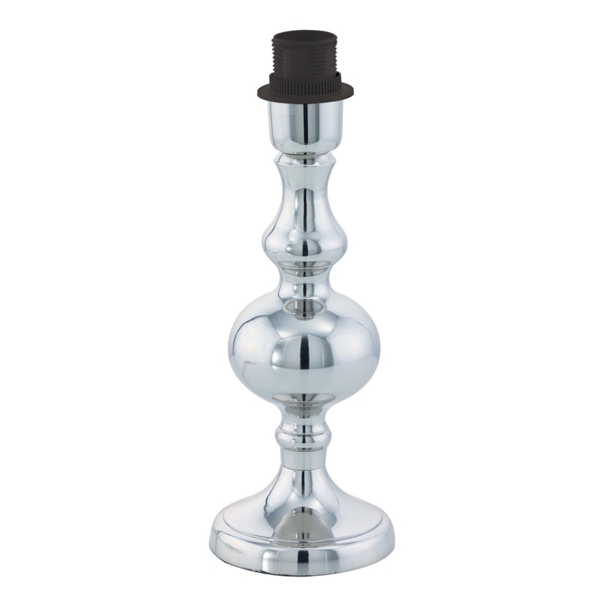BRILAGI - Candeeiro de mesa CERIA 1xE27/60W/230V Ø 25 cm cromado brilhante/branco