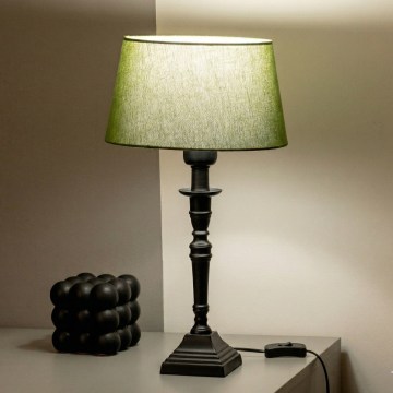 Brilagi - Candeeiro de Mesa CERIA 1xE27/60W/230V, Ø 25 cm, preto/verde