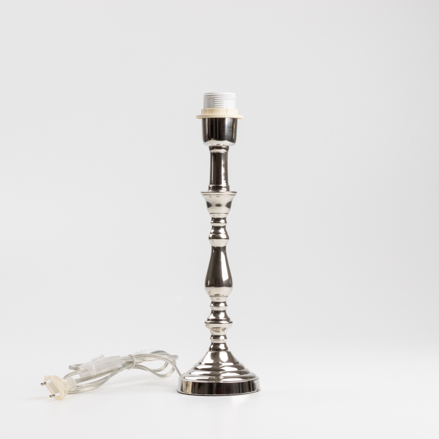 Brilagi - Candeeiro de mesa CERIA 1xE27/60W/230V Ø 30 cm cromado brilhante/verde