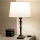 Brilagi - Candeeiro de mesa CERIA 1xE27/60W/230V Ø 30 cm preto/branco
