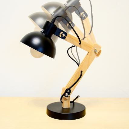 Brilagi - Candeeiro de mesa FOCUS 1xE27/40W/230V preto