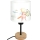 Brilagi - Candeeiro de mesa infantil BOBO WOOD 1xE27/25W/230V carvalho/preto/branco/animais