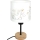 Brilagi - Candeeiro de mesa infantil BOBO WOOD 1xE27/25W/230V carvalho/preto/branco/unicórnios