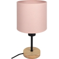Brilagi - Candeeiro de mesa infantil BOBO WOOD 1xE27/25W/230V carvalho/preto/rosa