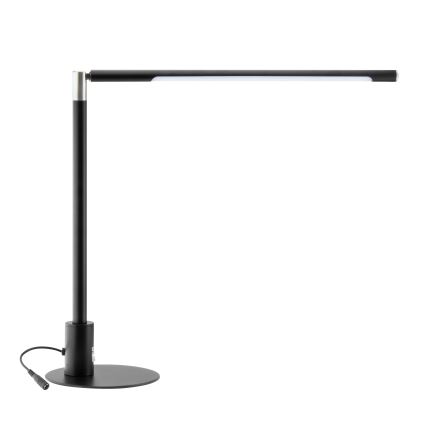 Brilagi - Lâmpada de mesa LED regulável com controlo tátil e portas USB VARIO LED/7W/230V 3000-6500K CRI 96 preta