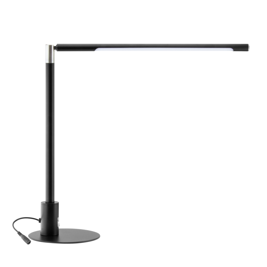Brilagi - Lâmpada de mesa LED regulável com controlo tátil e portas USB VARIO LED/7W/230V 3000-6500K CRI 96 preta