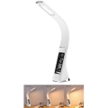 Brilagi - Candeeiro de mesa LED com regulação com uma display PELLE LED/7W/230V branco