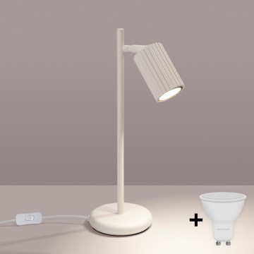 Brilagi - Candeeiro de mesa LED CRESTO 1xGU10/10W/230V creme