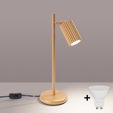 Brilagi - Candeeiro de mesa LED CRESTO 1xGU10/10W/230V dourado