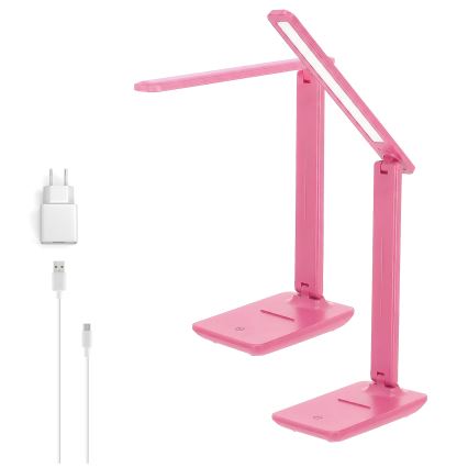 Brilagi - Candeeiro de secretária LED regulável MODO LED/7W/230V 3000/4000/6500K rosa