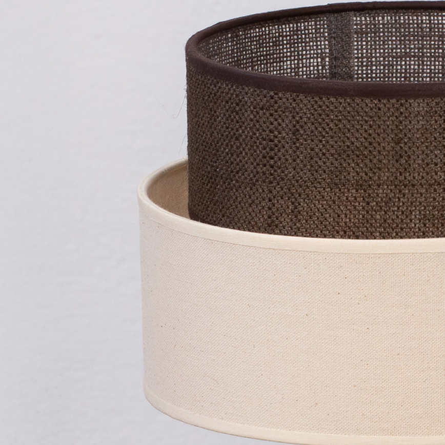 Brilagi - Candeeiro de mesa LED Estilo BOHO 1xE27/15W/230V creme/castanho