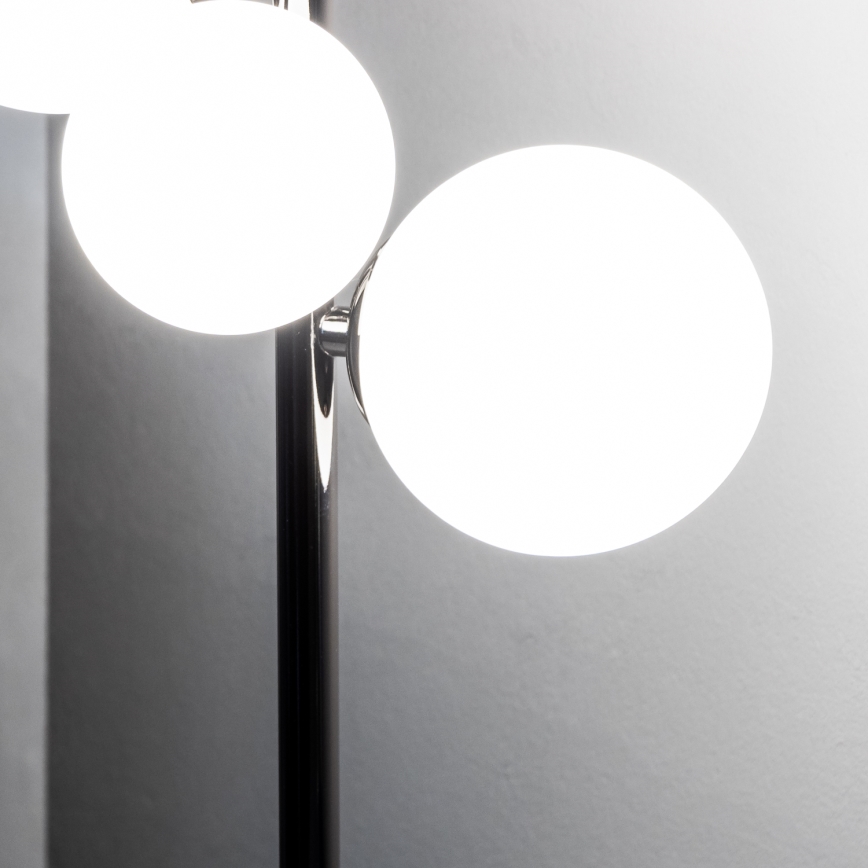 Brilagi - Candeeiro de mesa LED MILLA 4xG9/3W/230V cromado preto/branco