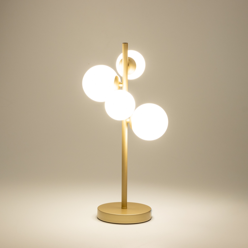 Brilagi - Candeeiro de mesa LED MILLA 4xG9/3W/230V dourado/branco