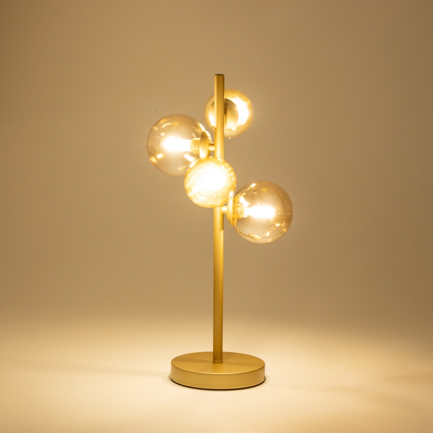 Brilagi - Candeeiro de mesa LED MILLA 4xG9/3W/230V dourado