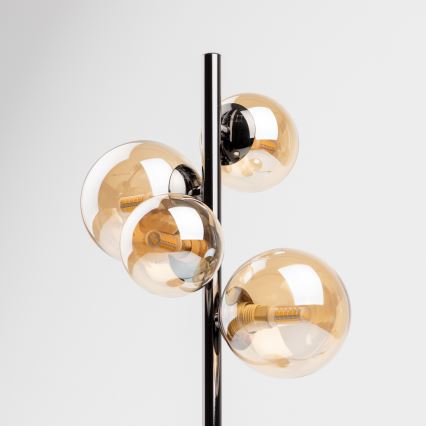 Brilagi - Candeeiro de mesa LED MILLA 4xG9/3W/230V preto cromado/dourado