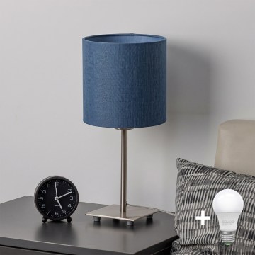 Brilagi - Candeeiro de mesa LED NUBILA 1xE27/60W/230V azul escuro
