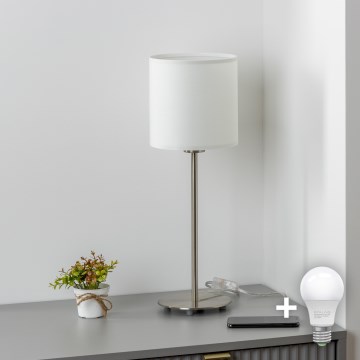 Brilagi - Candeeiro de Mesa LED NUBILA 1xE27/60W/230V branco