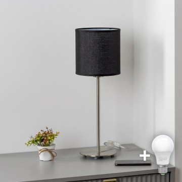 Brilagi - Candeeiro de mesa LED NUBILA 1xE27/60W/230V preto