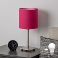 Brilagi - Candeeiro de mesa LED NUBILA 1xE27/60W/230V rosa