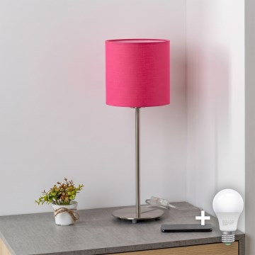 Brilagi - Candeeiro de Mesa LED NUBILA 1xE27/60W/230V rosa