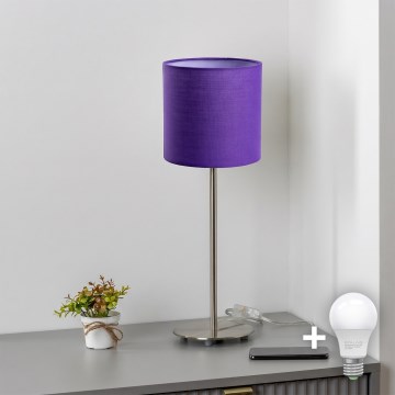 Brilagi - Candeeiro de Mesa LED NUBILA 1xE27/60W/230V roxo