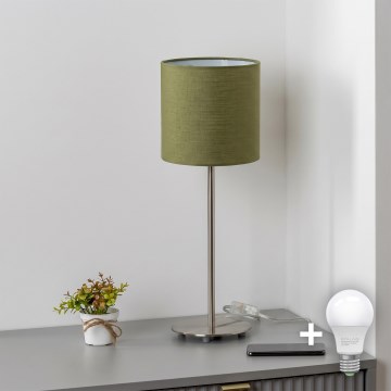 Brilagi - Candeeiro de mesa LED NUBILA 1xE27/60W/230V verde