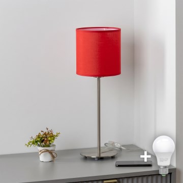 Brilagi - Candeeiro de mesa LED NUBILA 1xE27/60W/230V vermelho